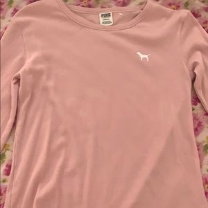a long sleeve pink shirt